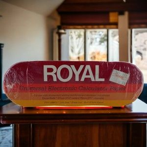 Royal Universal Electronic Calculator Paper 3 Rolls Lechmere Vintage USA